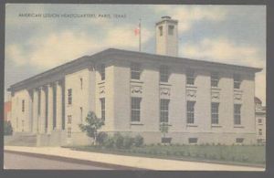 historic Legion hall in Paris, Texas